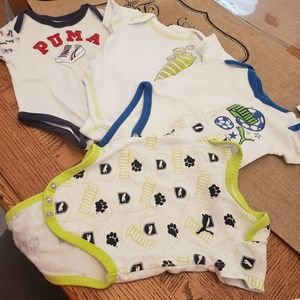 Bundle of 4 Puma onsies